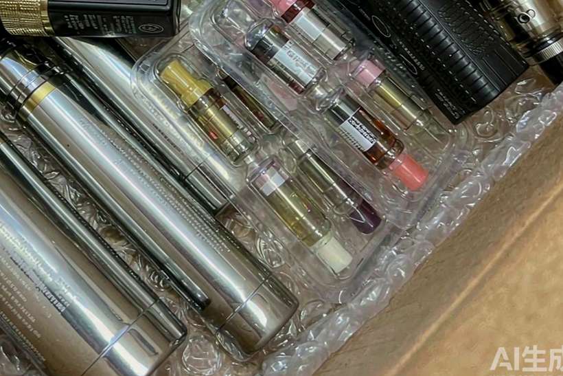 Restocking Nicotine bundles — container load